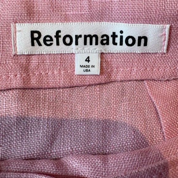 Reformation Pink Women's Skirt Set size 4 - Picture 2 of 2